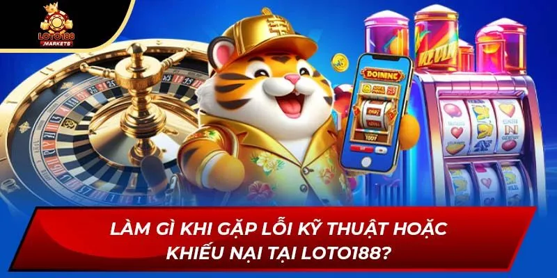 Làm gì khi gặp lỗi kỹ thuật hoặc khiếu nại tại Loto188?